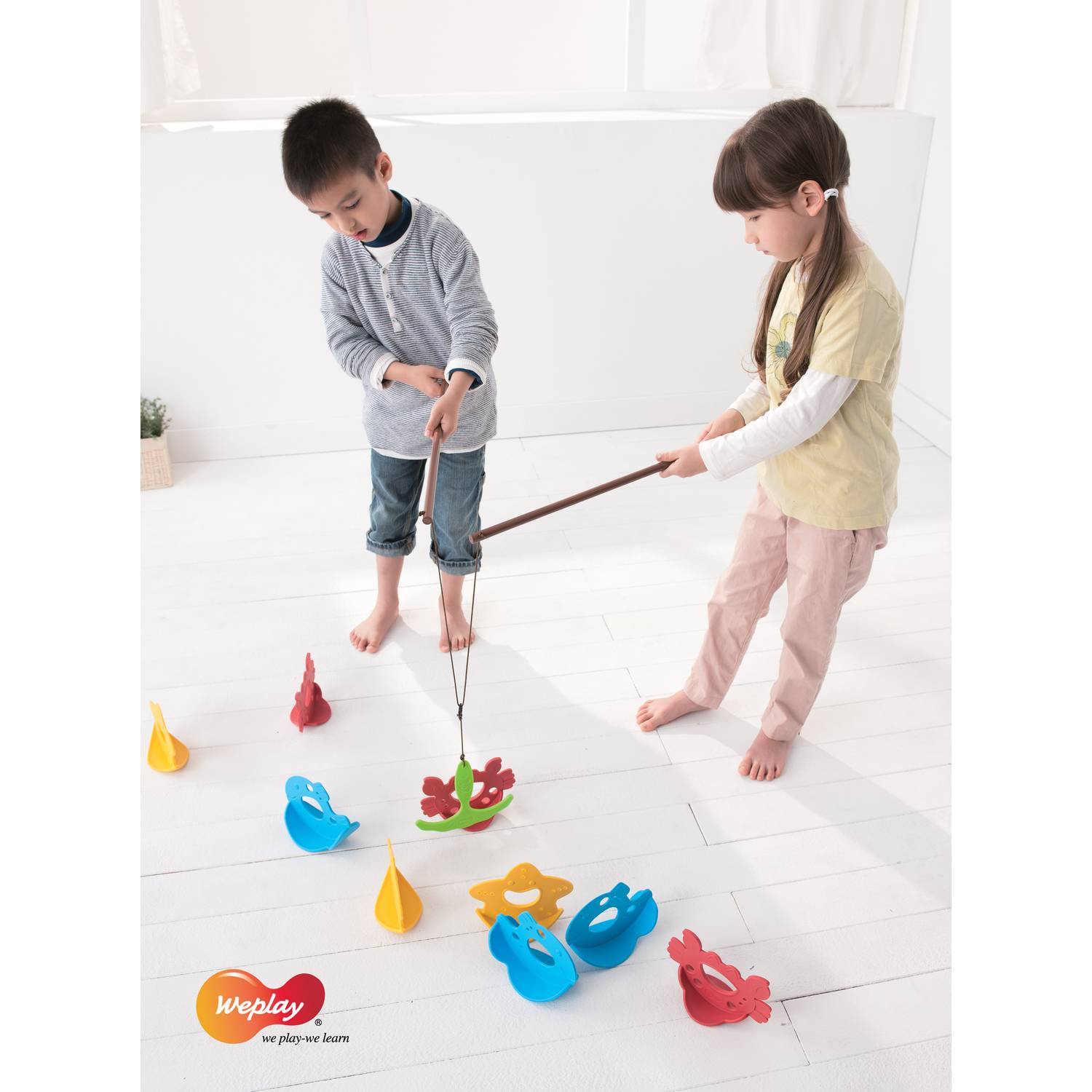 Weplay KF0008 Angelspiel Rock'n'Fish, mehrfarbig (1 Set)