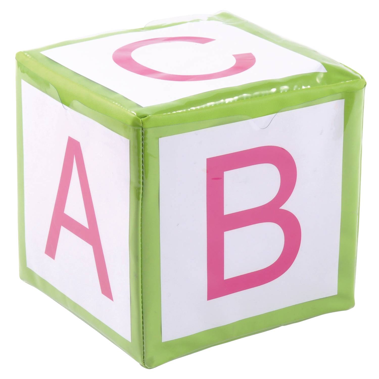 EDUPLAY 120273 Schaumstoff-Würfel mit Taschen, 15,5 x 15,5 cm, grün