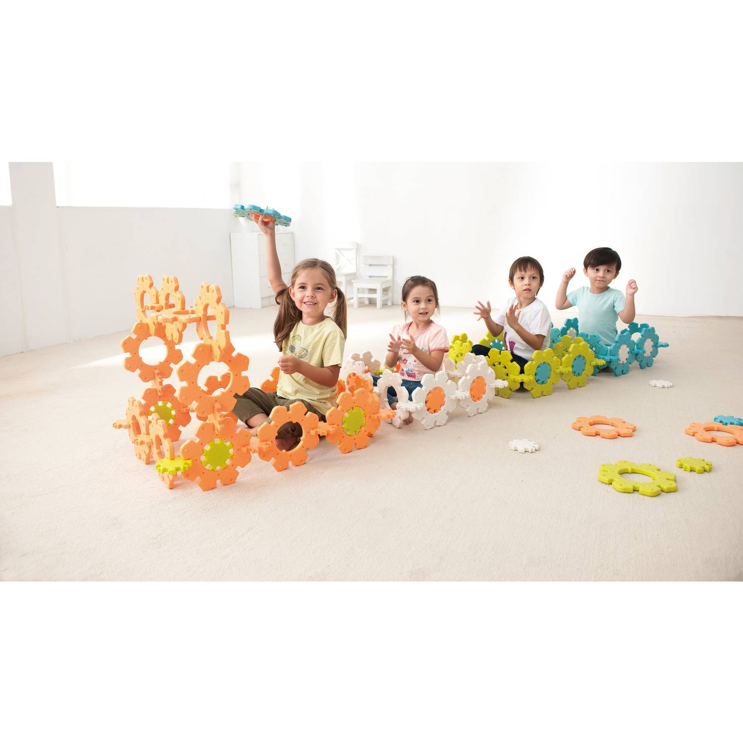 Weplay KC0005 Icy Ice, türkis/lime/orange (1 Set)