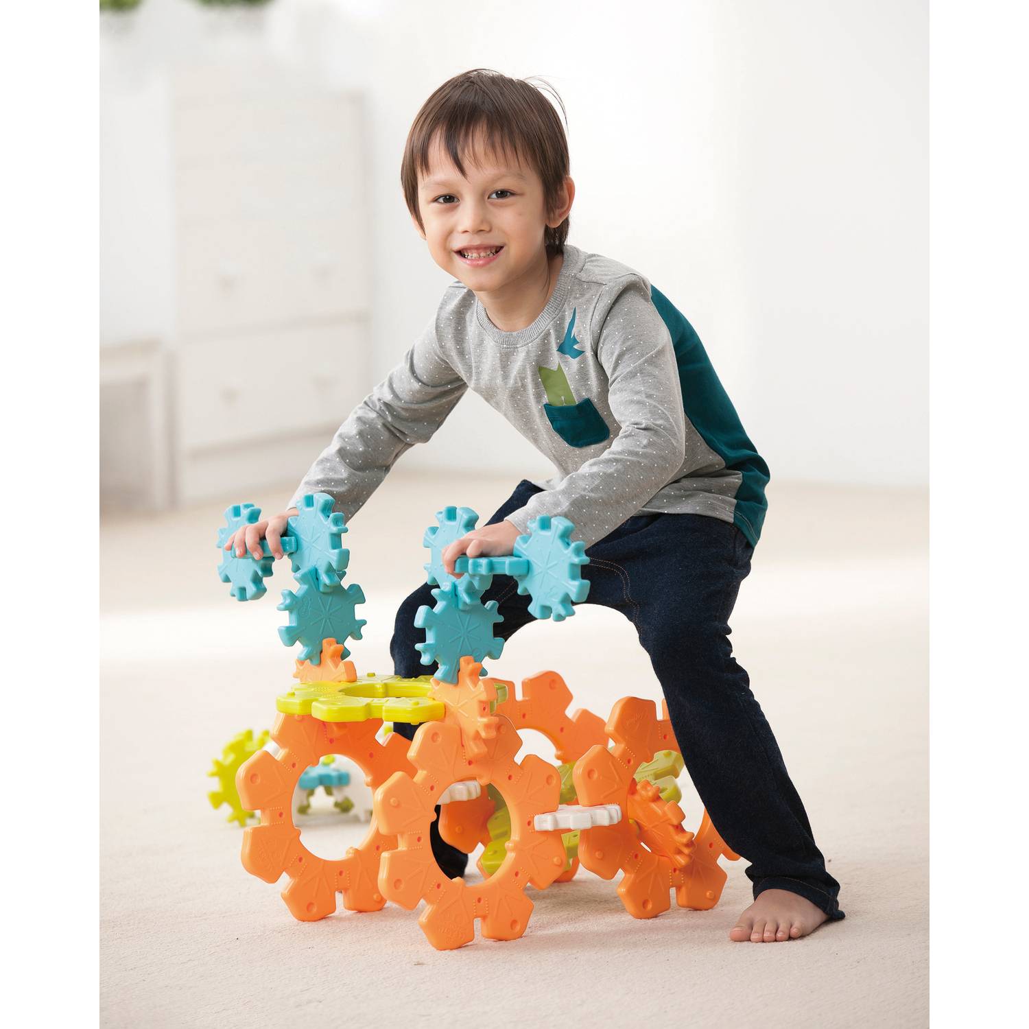 Weplay KC0005 Icy Ice, türkis/lime/orange (1 Set)