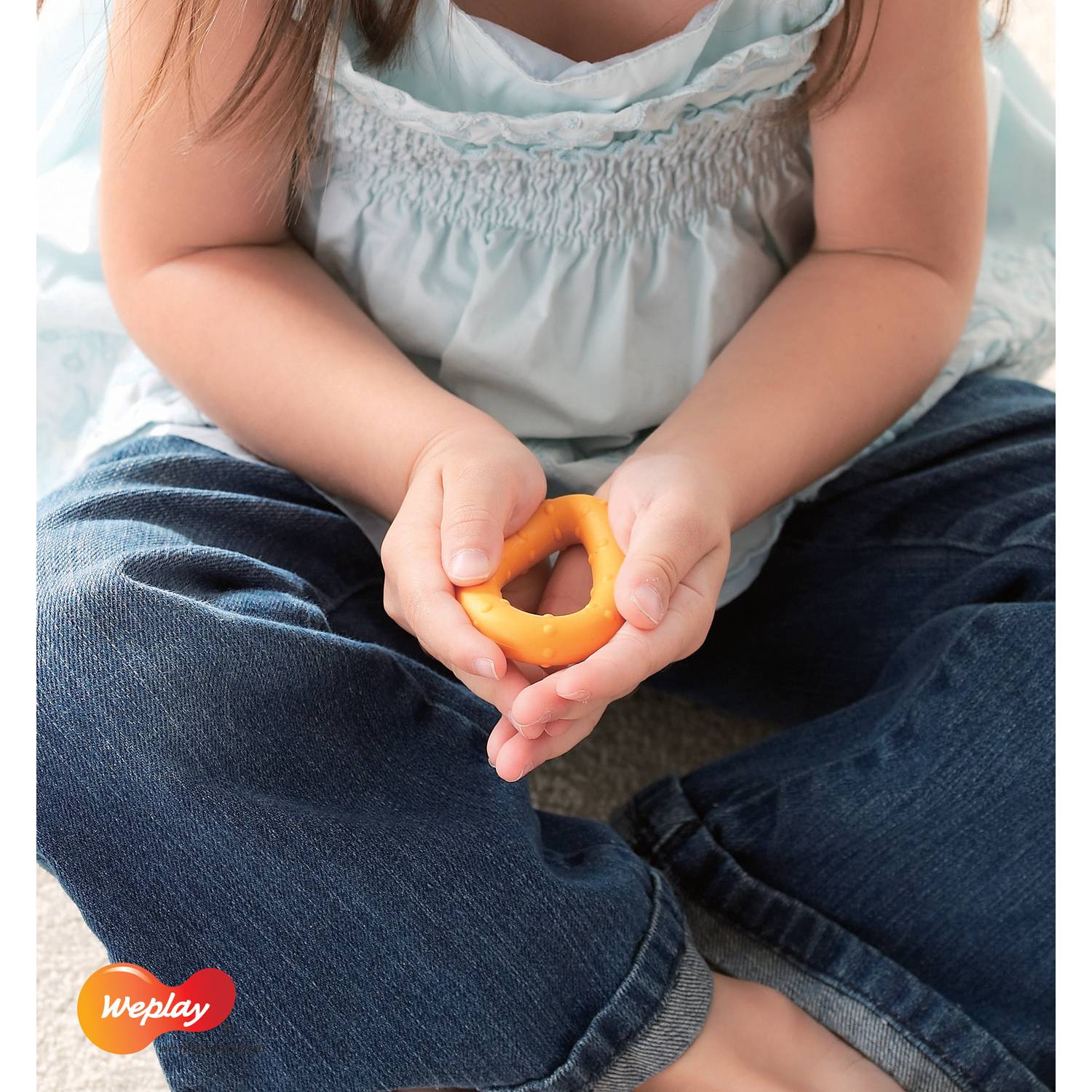 Weplay KT3002-006 "Squeezer" Ring, Ø 6,5 cm, mehrfarbig, 6-teilig (1 Set)