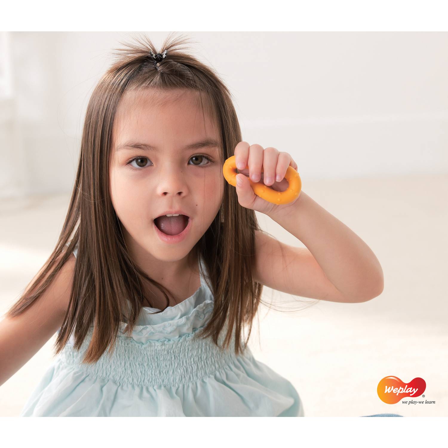 Weplay KT3002-006 "Squeezer" Ring, Ø 6,5 cm, mehrfarbig, 6-teilig (1 Set)