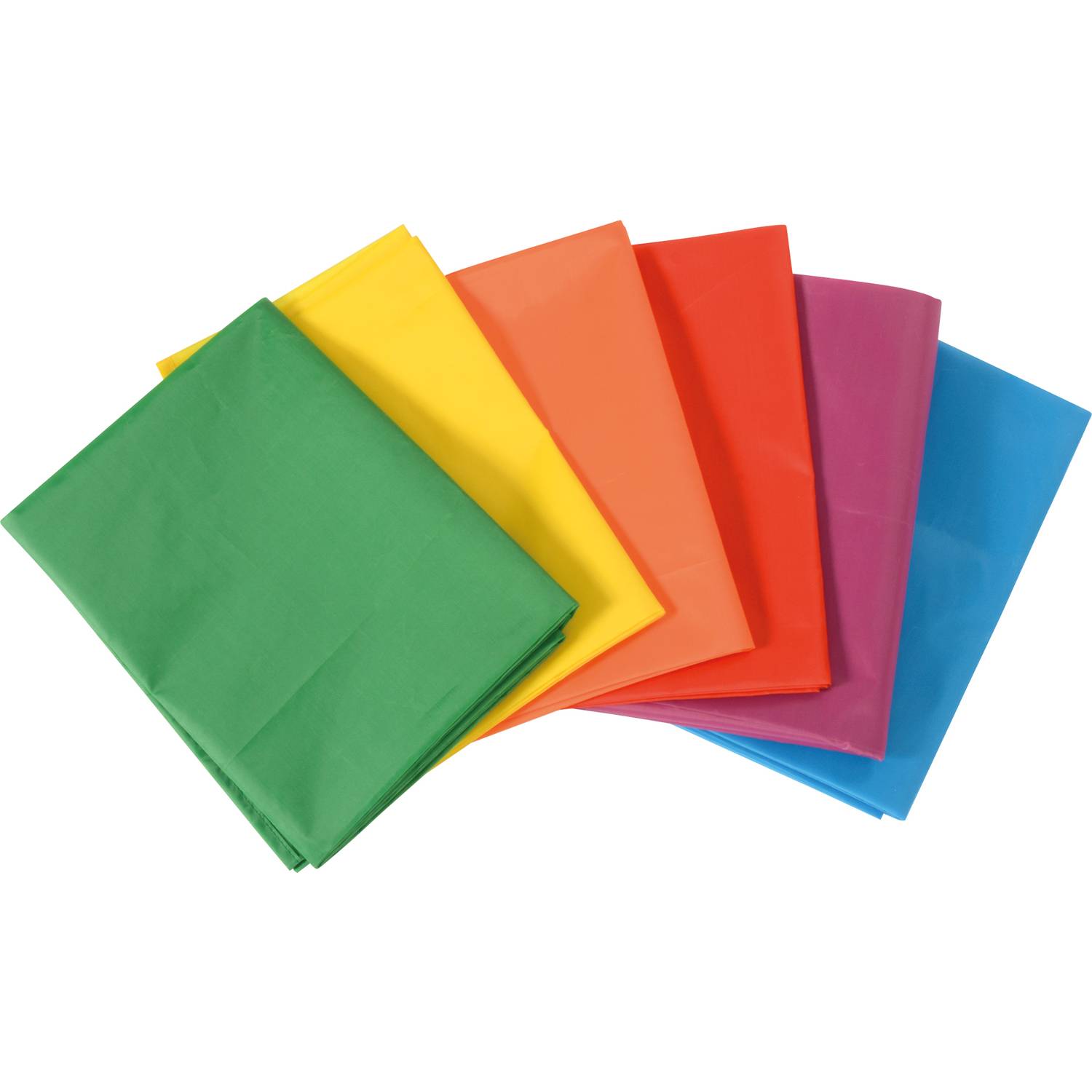 EDUPLAY 110368 Stoffbahnen, Polyester, 100 x 145 cm, mehrfarbig, 6-teilig (1 Set)
