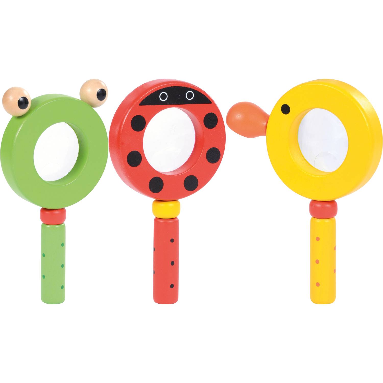 EDUPLAY 130252 Lupe, Holz, Ø 6,8 x 12,8 cm (Farbe zufällig)