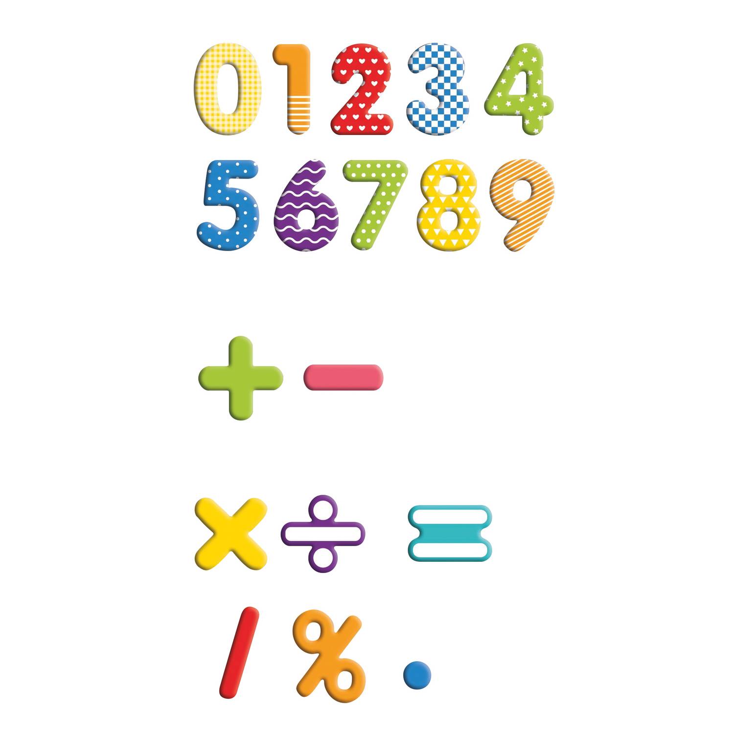 EDUPLAY 120508 Magnet-Ziffern in Box, 90-teilig (Farbe zufällig, 1 Set)