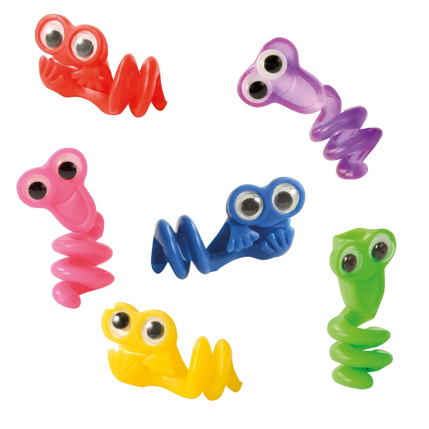 EDUPLAY 130265 Stiftemonster mit Wackelaugen, 5 x 2 cm, 12-teilig (Farbe zufällig, 1 Set)