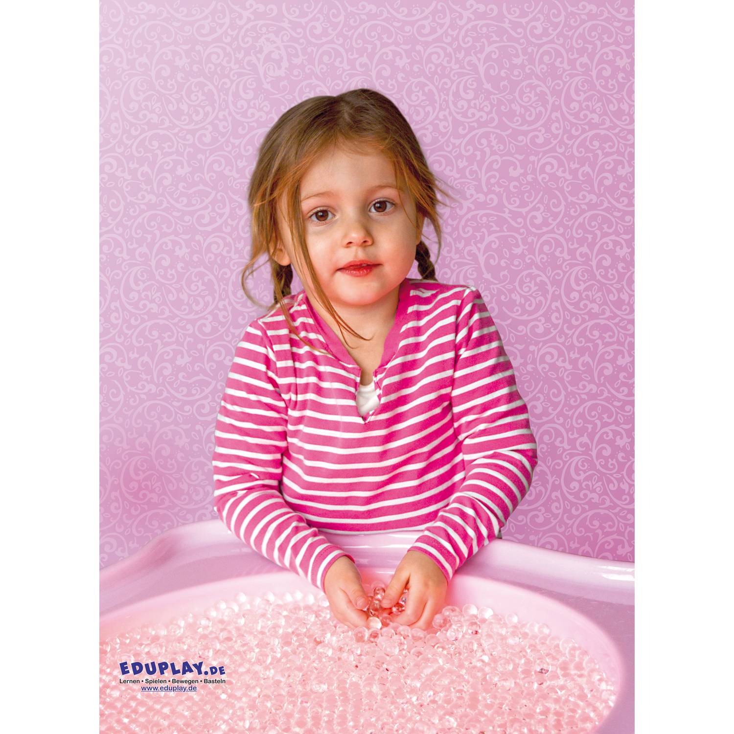 EDUPLAY 120597 Sensorik Kügelchen, transparent (230 g)