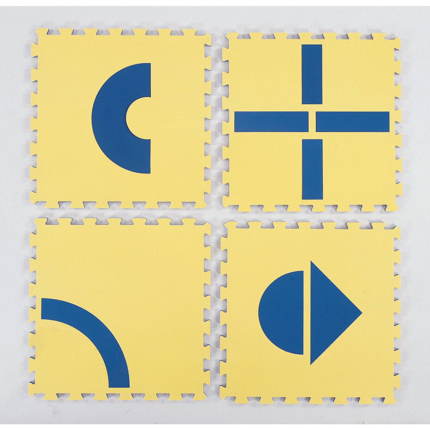 Weplay KM1802 Legematten, gelb/blau, 12-teilig (1 Set)