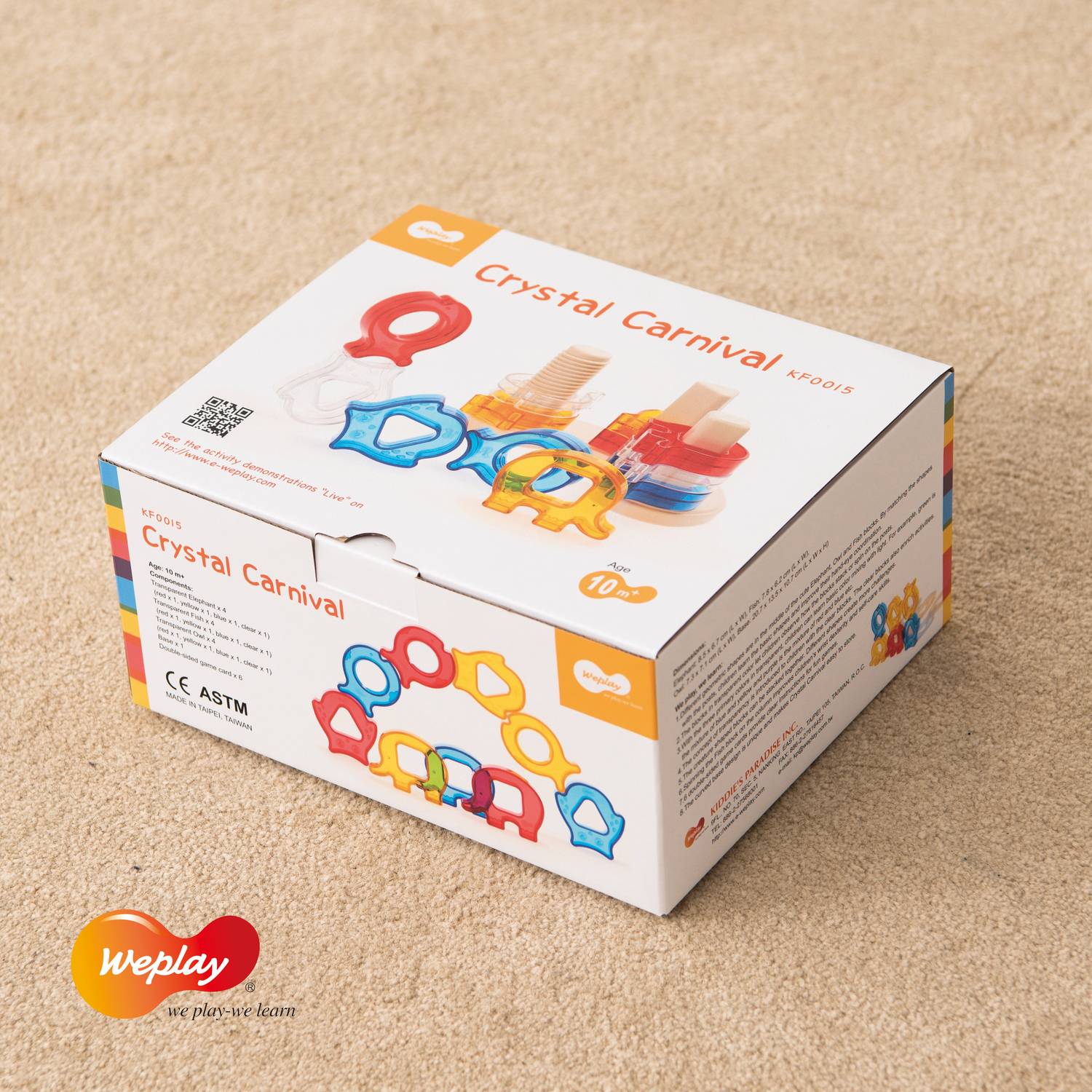 Weplay KF0015 Crystal Carnival, mehrfarbig, 19-teilig (1 Set)