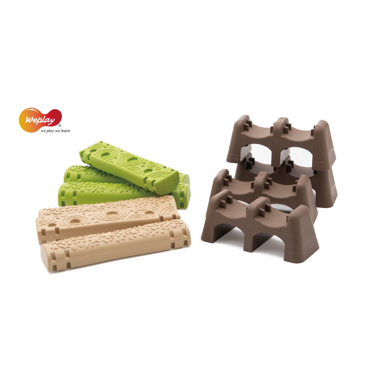 Weplay KP5001 Jungle Trail, grün/braun/beige, 10-teilig (1 Set)
