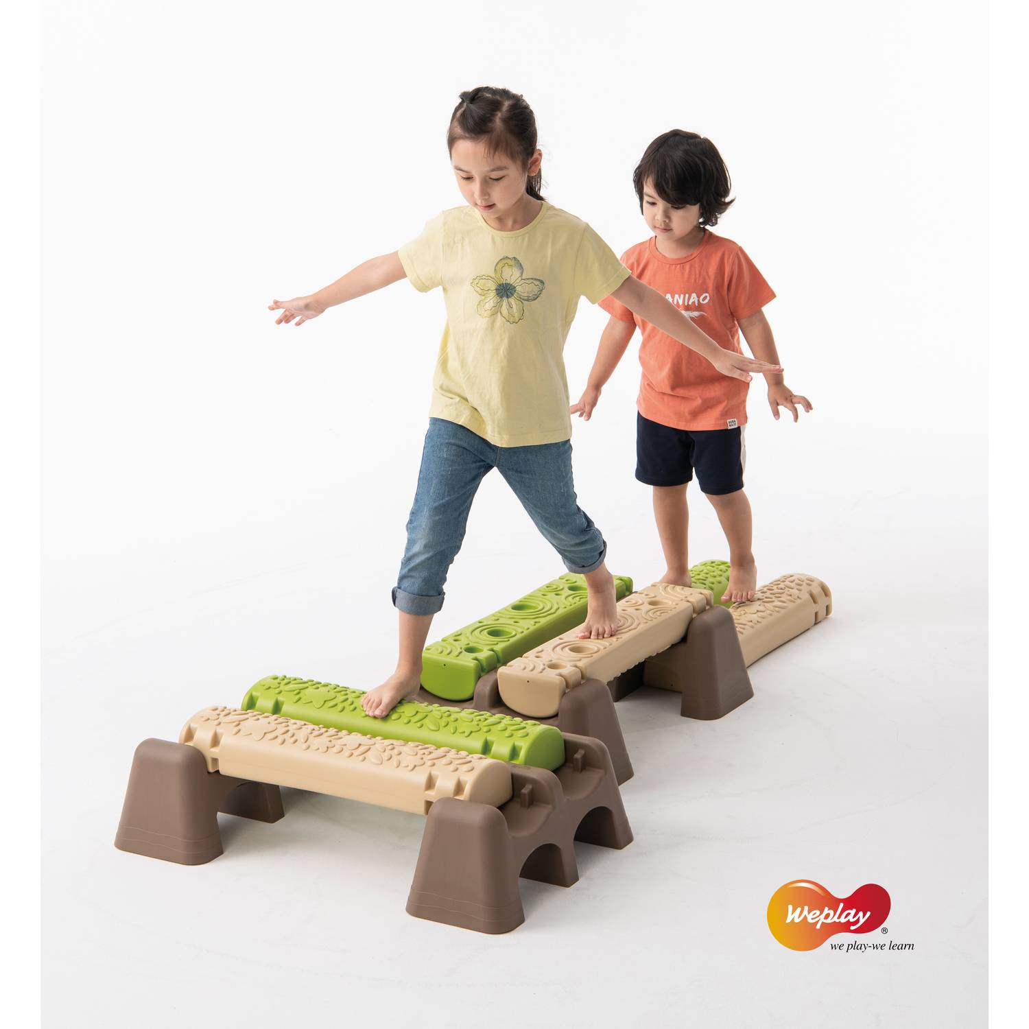 Weplay KP5001 Jungle Trail, grün/braun/beige, 10-teilig (1 Set)