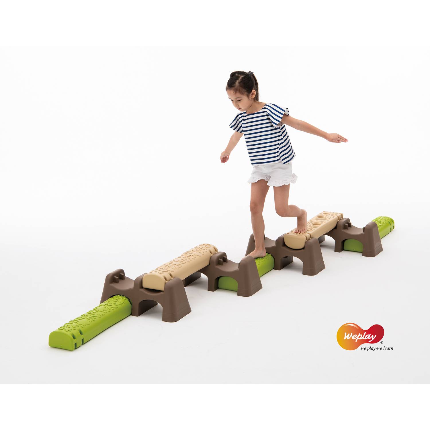 Weplay KP5001 Jungle Trail, grün/braun/beige, 10-teilig (1 Set)