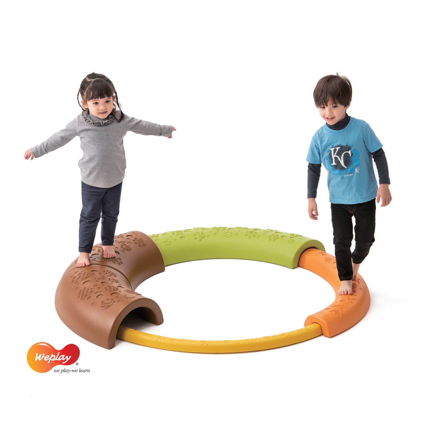 Weplay KP5002 Nesting Balance Path, Balance Pfad, mehrfarbig, 5-teilig (1 Set)