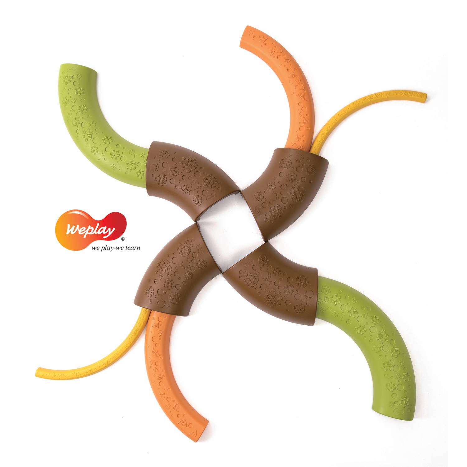 Weplay KP5002 Nesting Balance Path, Balance Pfad, mehrfarbig, 5-teilig (1 Set)