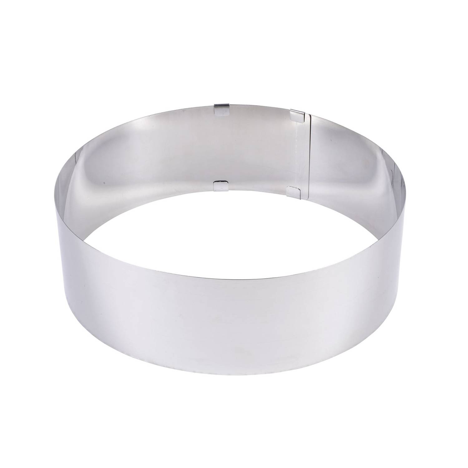 LARES 6006 Tortenring Edelstahl 6cm hoch, silber (1 Stück)