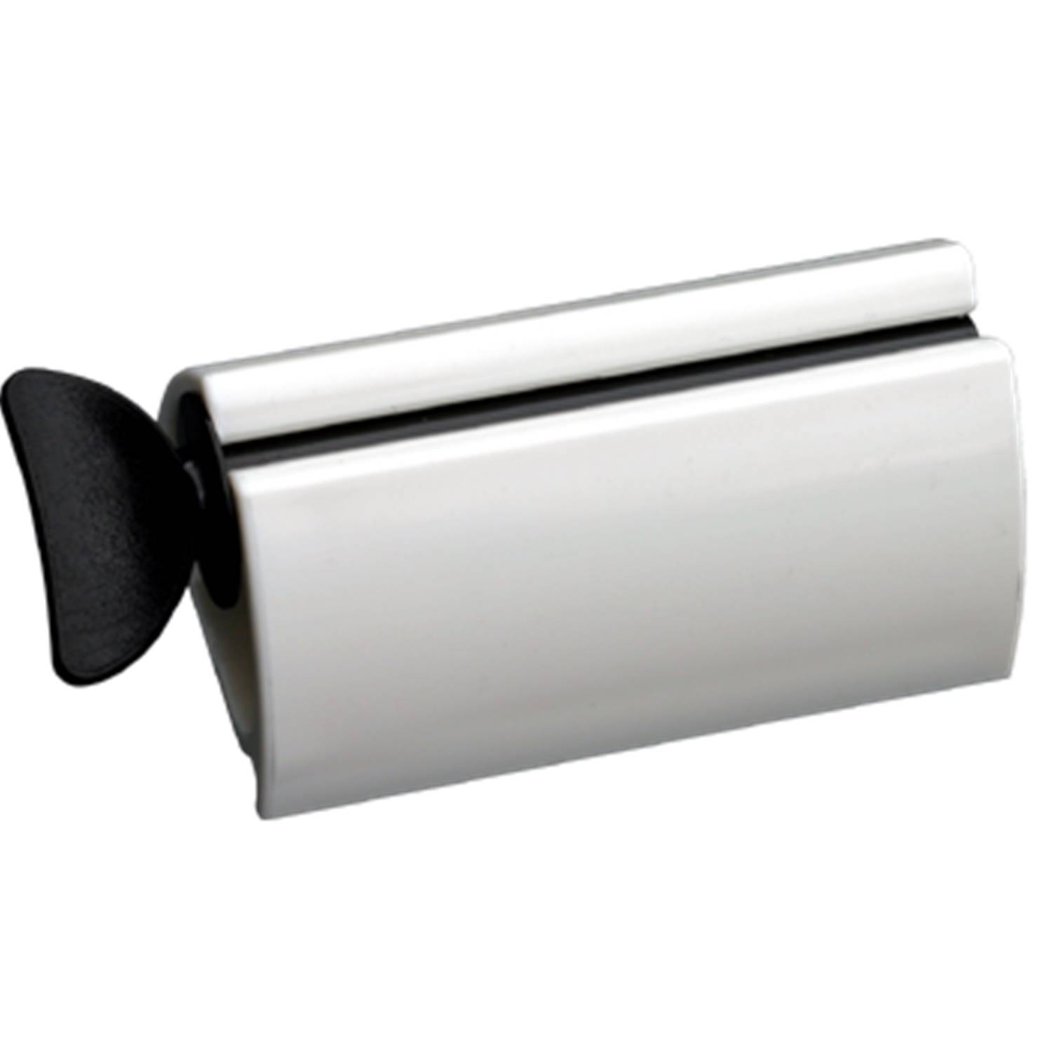 homeXpert 30 06 01 Tubenaufroller "Tubenleer" aus Kunststoff, 6,8 x 3,7 x 3 cm, weiß/schwarz