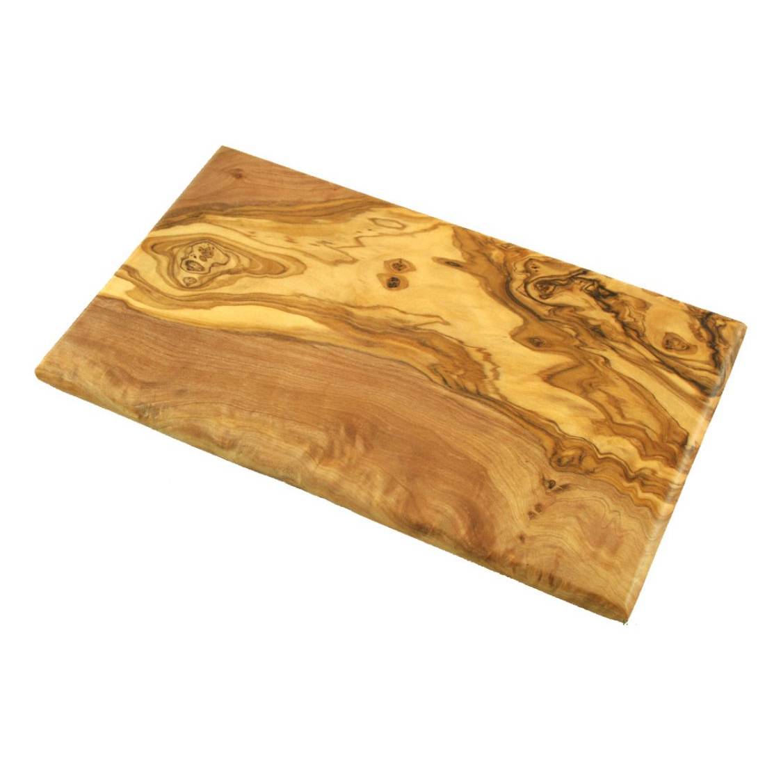 D.O.M. 003 Frühstücksbrettchen mit gefasten Kanten, Olivenholz, 25 x 15 cm, natur