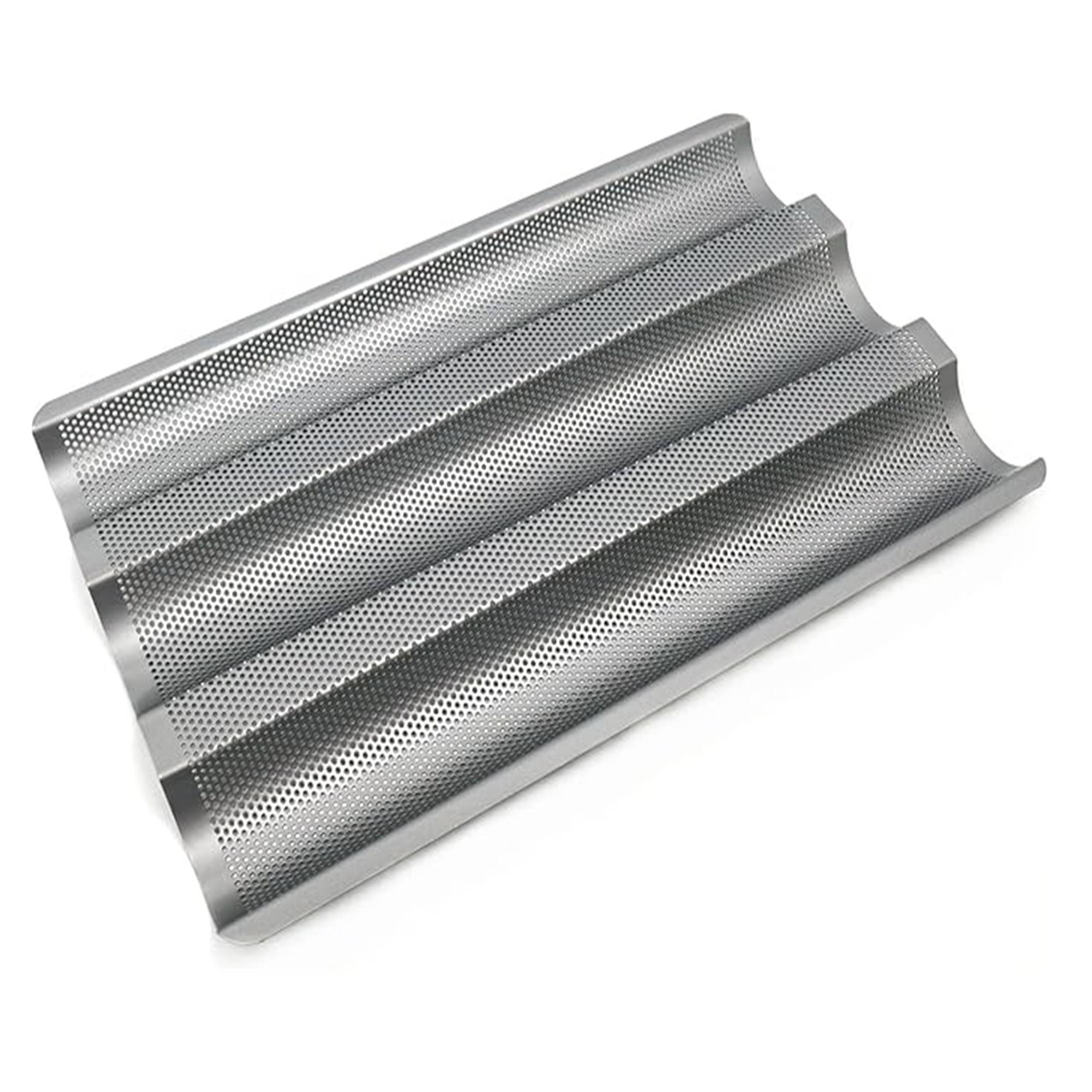 Städter Backform, Metall, Silber, 37 x 24 x 2, 5 cm