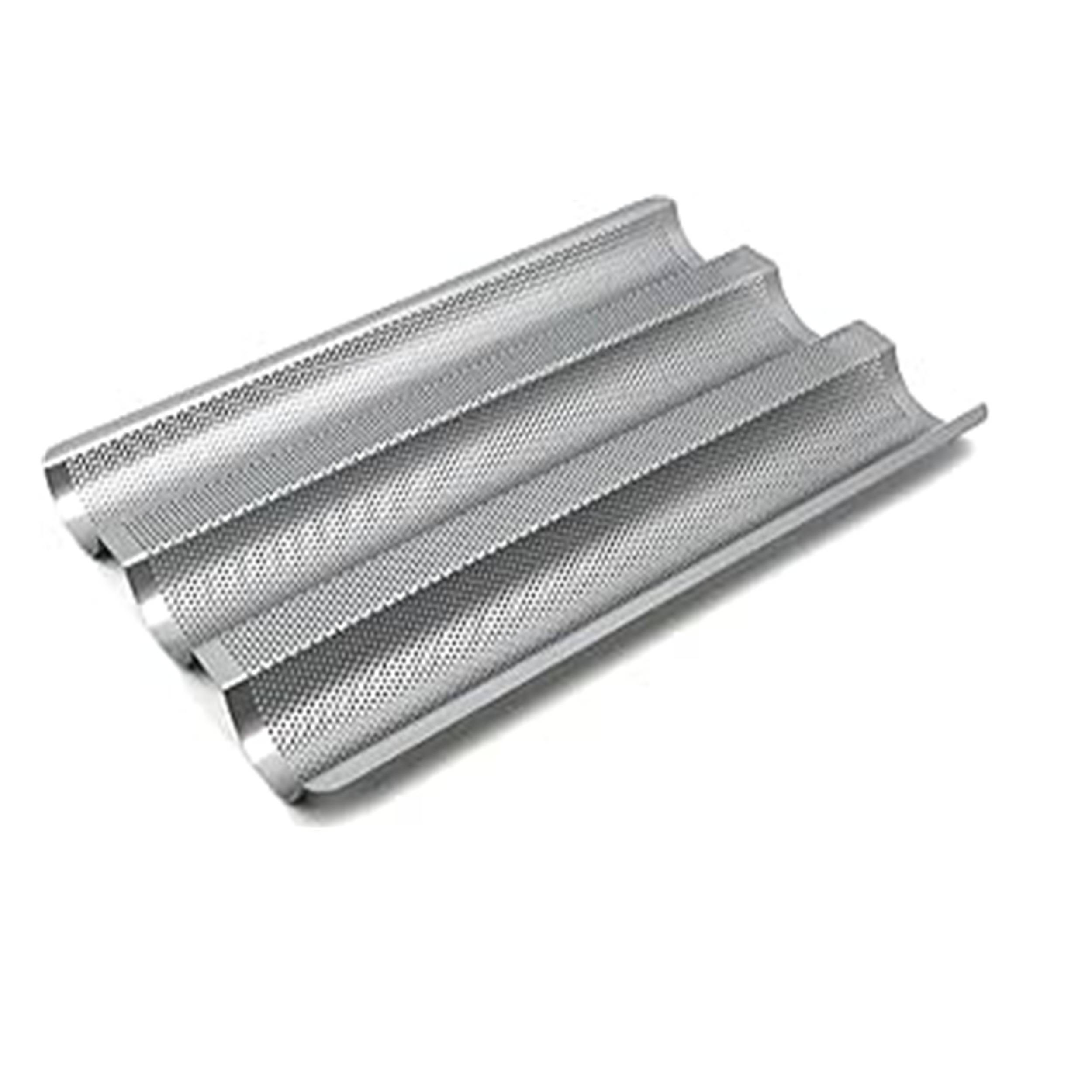 Städter Backform, Metall, Silber, 37 x 24 x 2, 5 cm