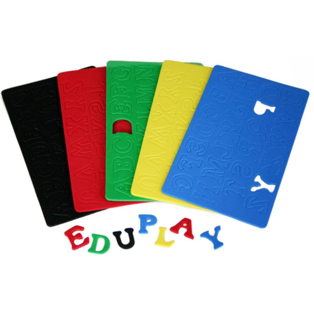 EDUPLAY 200-042 Moosgummi Buchstaben Set, mehrfarbig, 130-teilig (1 Set)