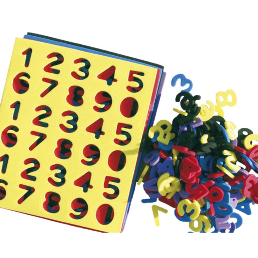 EDUPLAY 200-043 Moosgummi "Zahlen", mehrfarbig, 150-teilig (1 Set)
