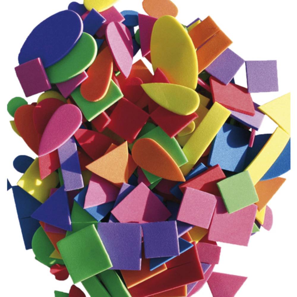 EDUPLAY 200-044 Moosgummi "Formen", bunt, 200-teilig (1 Set)