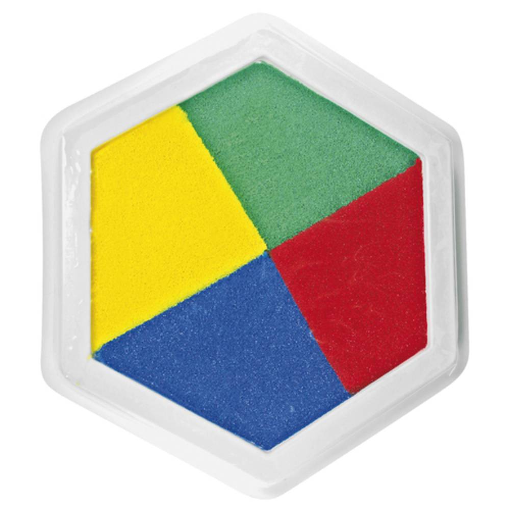 EDUPLAY 220-023 Riesenstempelkissen, Multicolor, 4 Farben, bunt