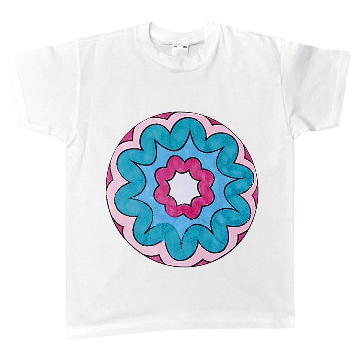 EDUPLAY 230-012 Kinder T-Shirt Größe 104, 100% Baumwolle, weiß