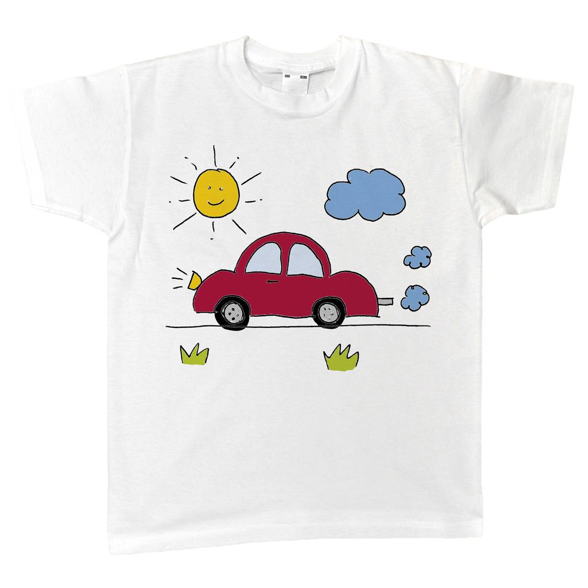 EDUPLAY 230-012 Kinder T-Shirt Größe 104, 100% Baumwolle, weiß