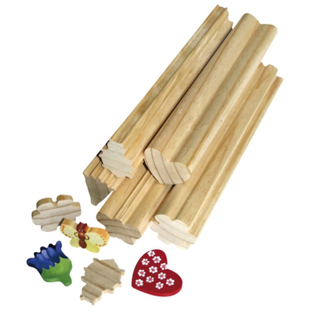 EDUPLAY 210-050 Profilholz Muttertag, 5 Stangen, natur