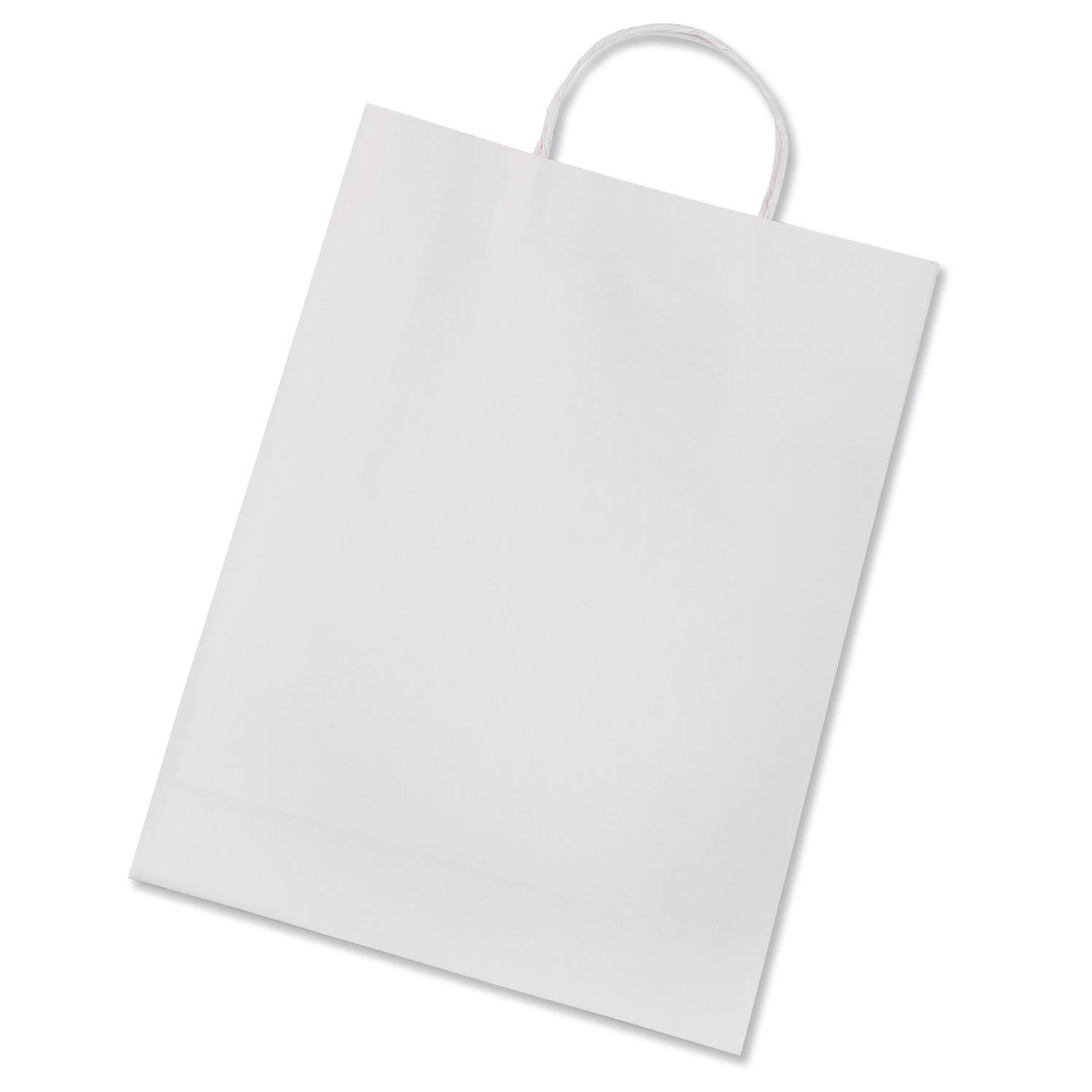 folia 21800 Papiertüten aus Kraftpapier 110g/m², 18x8x21cm, weiß (20er Pack)