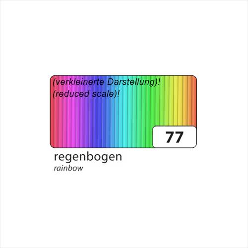 folia 77010 E-Wellpappe, 50x70cm, Regenbogen, mehrfarbig (10 Blatt)