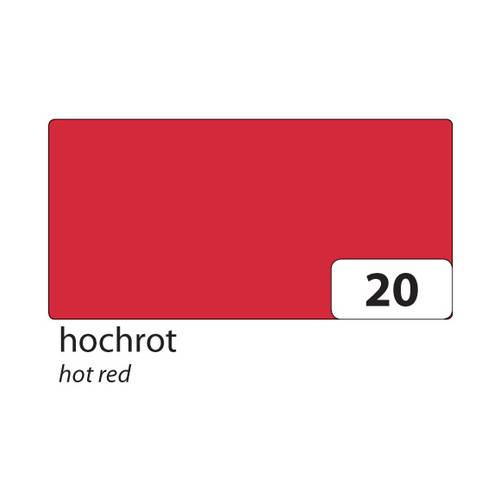 folia 6122/2520 Tonkarton 220g/m², 50x70cm, hochrot (25 Bogen)