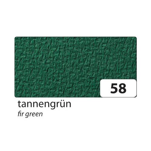 folia 6222/1058 Tonkarton 220g/m², 50x70cm, einseitig genarbt, tannengrün (10 Bogen)