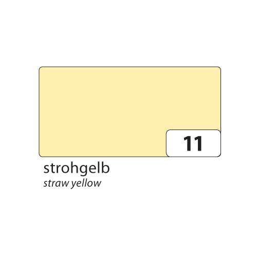 folia 67/25 11 Tonpapier 130g/m², 50x70cm, strohgelb, strohgelb (25 Bogen)