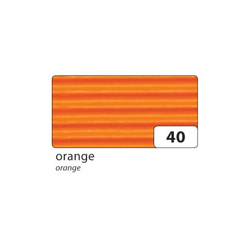 folia 741040 E-Wellpappe, 50 x 70 cm, orange (10 Blatt)