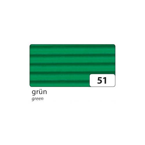 folia 741051 E-Wellpappe, 50x70cm, grün, grün (10 Blatt)
