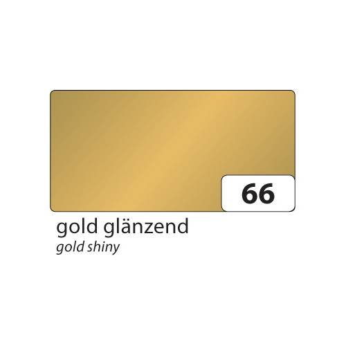 folia 67/25 66 Tonpapier 130g/m², 50x70cm, gold/glänzend (25 Bogen)