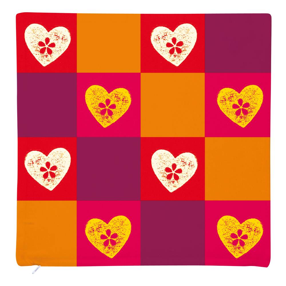 EDUPLAY 230-004 Kissenbezug 40x40cm, 100% Baumwolle, weiß, weiß