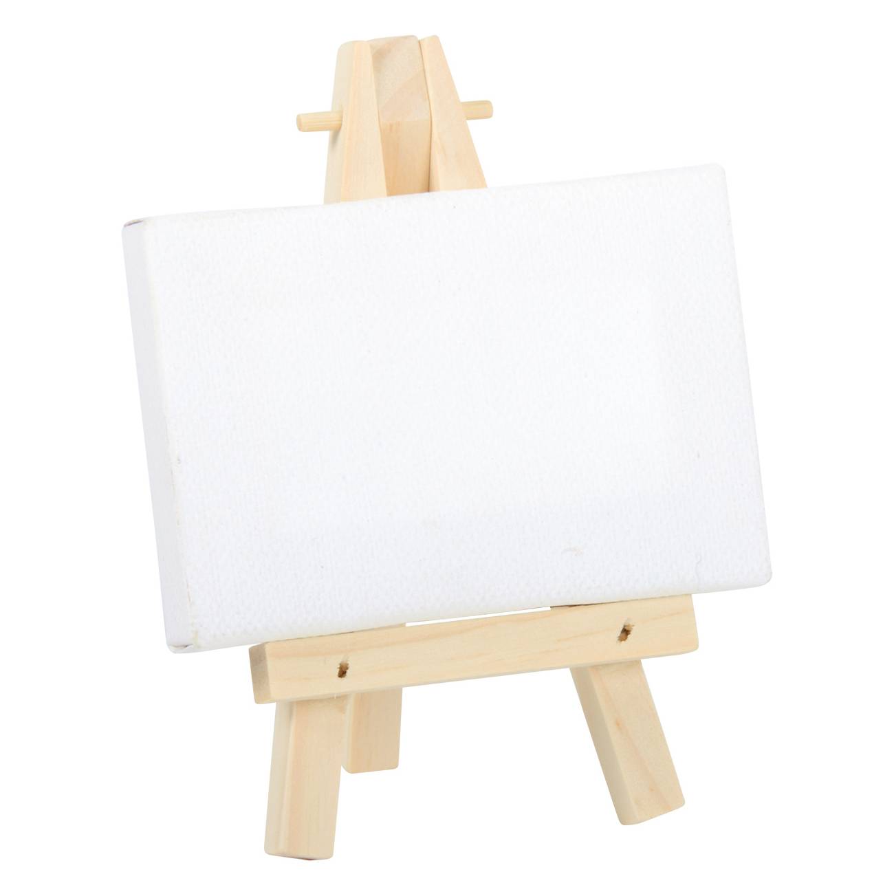 EDUPLAY 210217 Mini Staffelei 6,7 x 8,5 x 12 cm, Keilrahmen 9 x 6 cm, natur