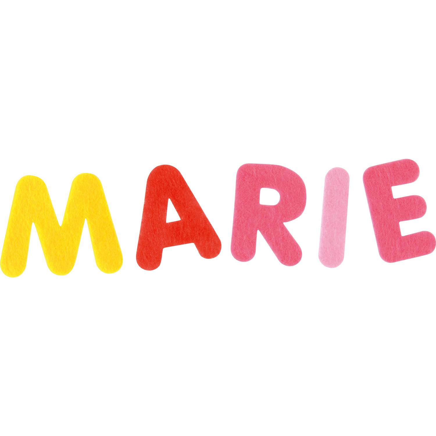 EDUPLAY 210255 Filzbuchstaben, 3 cm, 1 mm stark, Polyesterfilz, 300-teilig (Farbe zufällig, 1 Set)