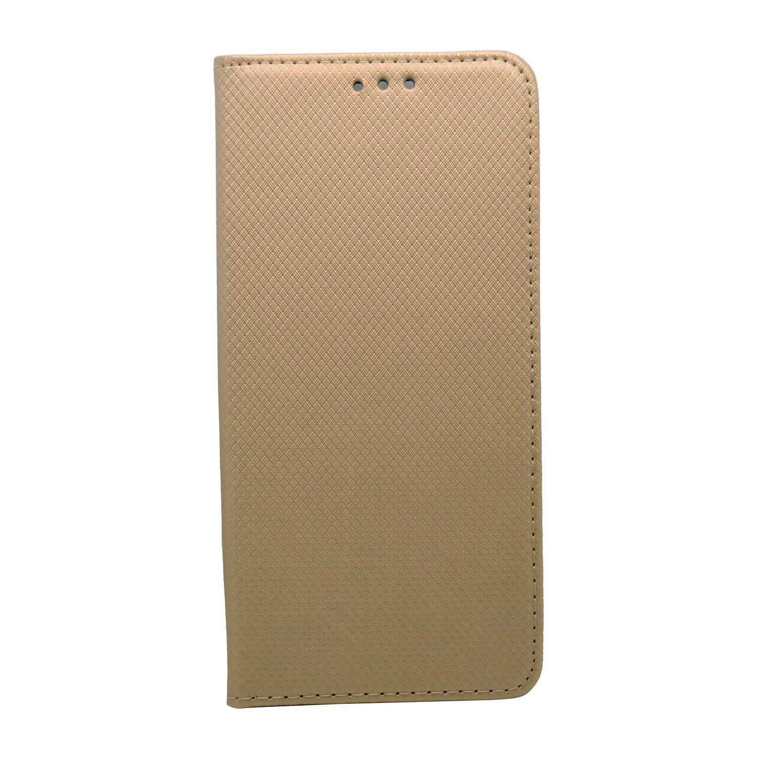 Buch Tasche "Smart" für XIAOMI 12 PRO 5G Handy Hülle Etui Brieftasche Schutzhülle mit Standfunktion, Kartenfach Gold