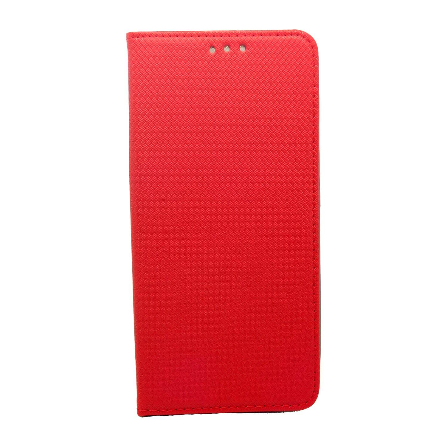 Buch Tasche "Smart" für XIAOMI 12 PRO 5G Handy Hülle Etui Brieftasche Schutzhülle mit Standfunktion, Kartenfach Rot