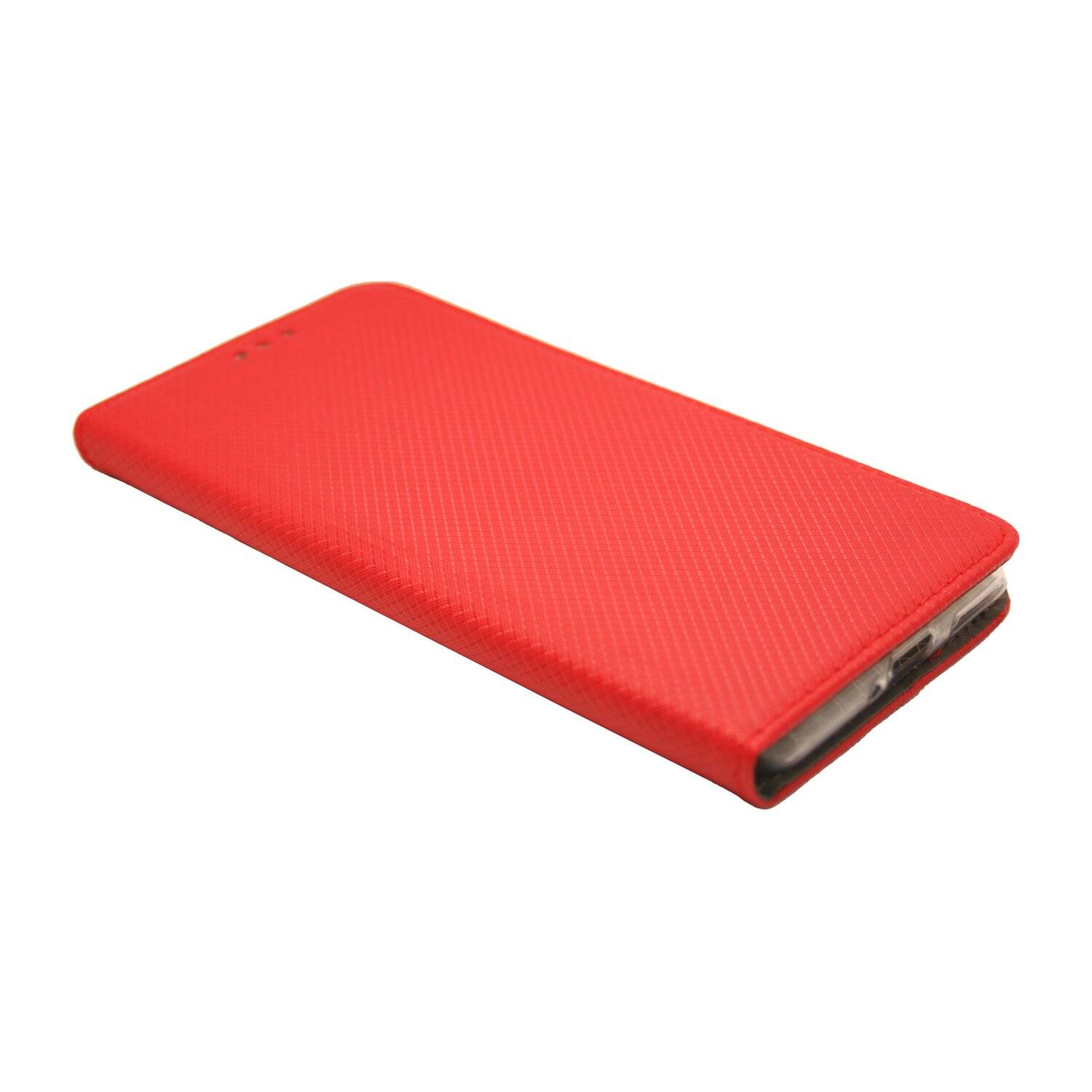 Buch Tasche "Smart" für XIAOMI 12 Handy Hülle Etui Brieftasche Schutzhülle mit Standfunktion, Kartenfach Rot