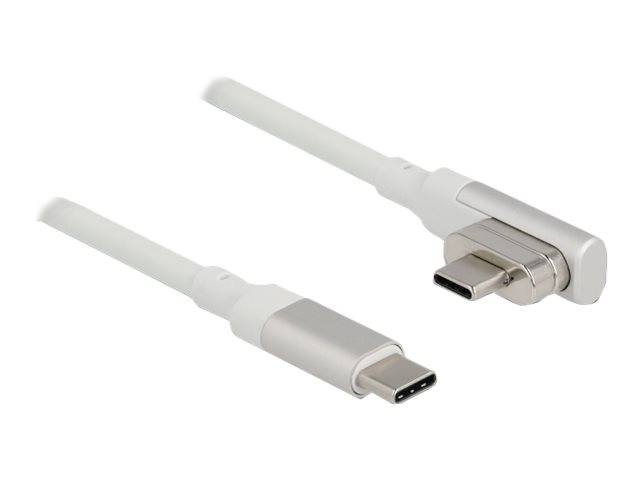 Delock - USB-Kabel - USB-C (M) abgewinkelt, magnetisch zu USB-C (M)