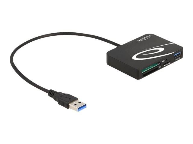 Delock Kartenleser (SD, microSD, XQD 2.0) - USB 3.2 Gen 1