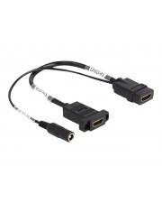 Delock Invertieradapter - HDMI, Gleichstromstecker 5,5 x 2,1 mm weiblich zu HDMI