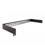 Delock DIN Schienenpanel - Rack montierbar - Schwarz - 1U - 48.3 cm (19") - 19?