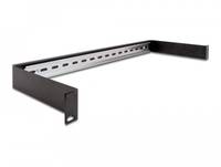 Delock - DIN Schienenpanel - Rack montierbar - Schwarz - 1U - 48.3 cm (19"")