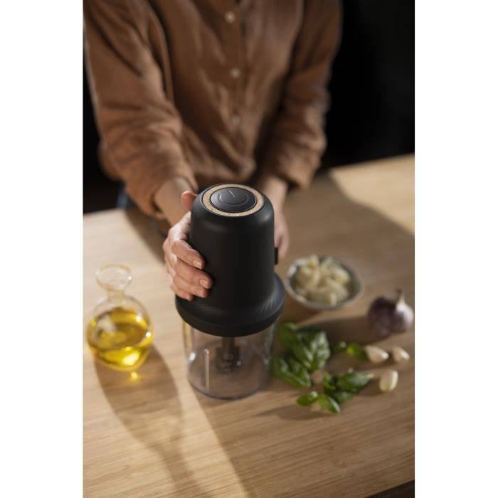 MOULINEX AT80E810 Eco Respect Zerkleinerer, 0,5 L, 500 W, Edelstahlklingen, Umweltfreundliches Design, Hergestellt in Frankreich